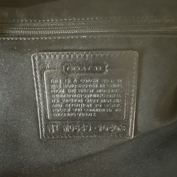 Coach Signature Black Crossbody Bag – Style M0943-10403 – 10.5”W x 10.5”H - Picture 6 of 10